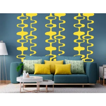 Custom Colors Mid Century Wall Decals for Retro Decor
