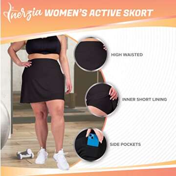 2 Pack Tennis Pickleball Skorts Plus Size Skirts for Women High Waisted Active Skort Golf and Tennis...