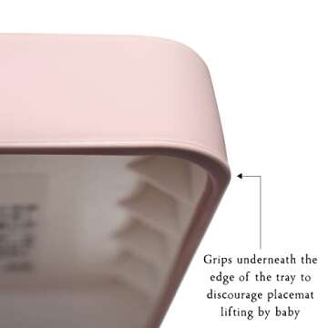 Nibble and Rest Highchair Grippy Coverall Placemat, Compatible with IKEA Antilop, Highchair Accessories, Wipeable, Silicone Placemat for Highchair Tray (Darksage)