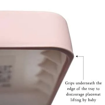 Nibble and Rest Highchair Grippy Coverall Placemat, Compatible with IKEA Antilop, Highchair Accessories, Wipeable, Silicone Placemat for Highchair Tray (Darksage)