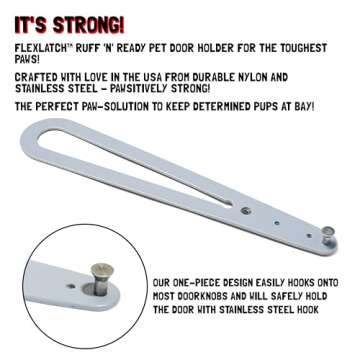 FlexLatch Cat Door Holder - Easy One-Handed Operation!