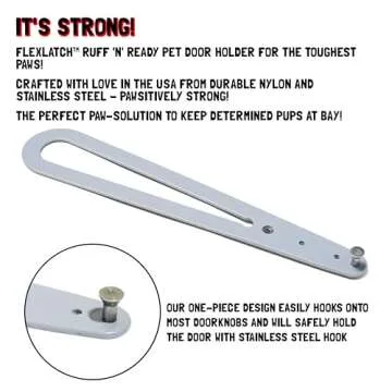 FlexLatch Cat Door Holder - Easy One-Handed Operation!
