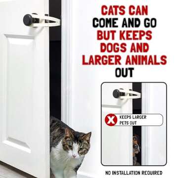 FlexLatch Cat Door Holder - Easy One-Handed Operation!