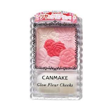 CANMAKE Glow Fleur Cheeks [06] Milky Red Fleur - Radiant Blush for Every Skin Tone
