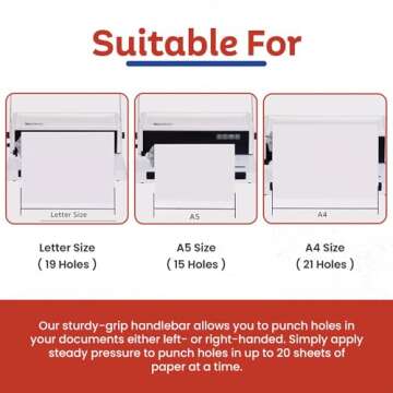 TruBind Manual Coil Binding Machine with Adjustable Side Margin | 20 Sheet Punch Capacity | Bind up to 440 Sheets with 4:1 Pitch | 2-Year Warranty | Heavy-Duty Coil Crimping Pliers Included