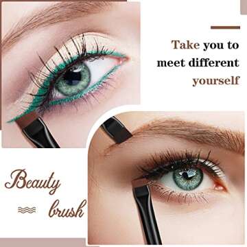 Potchen 30 Pcs Eyeliner Brush Set for Precise Makeup