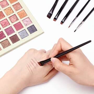 Potchen 30 Pcs Eyeliner Brush Set for Precise Makeup