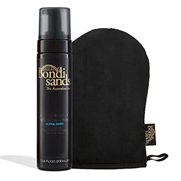 Bondi Sands Ultra Dark Self Tanning Foam + Application Mitt for Effortless Beauty