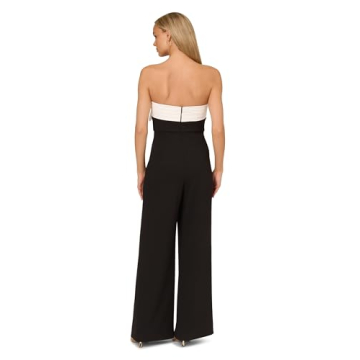 Elegant Adrianna Evening Strapless Jumpsuit for Women