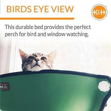 K&H EZ Mount Cat Window Bed Hammock for Ultimate Comfort