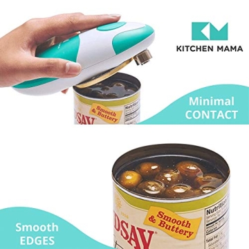 Kitchen Mama Electric Can Opener Opens All Cans Effortlessly