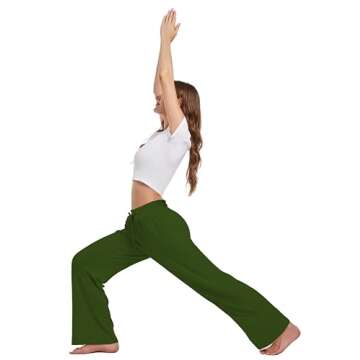 Kivdol 3 PACK Womens Yoga Sweatpants Wide Leg Lounge Pajamas Pants Drawstring Workout Comfy Joggers Sweatpants Pants