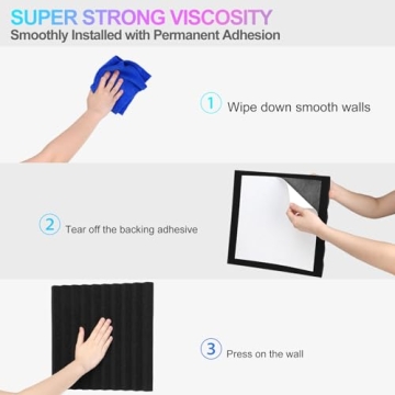 JBER 48-Pack Acoustic Foam Panels - Premium Soundproofing Solution