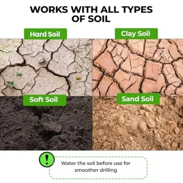 K-Brands Auger Drill Bit – 3x12 Inch Gardening Tool