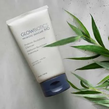 Glowbiotics Probiotic Revitalizing Cleanser: Gentle Hydrating Face Wash for Sensitive Skin | Removes Dirt, Oil & Makeup, Soothes Redness, with Peptides & Aloe Vera