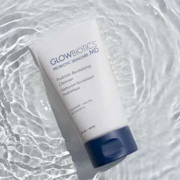 Glowbiotics Probiotic Revitalizing Cleanser: Gentle Hydrating Face Wash for Sensitive Skin | Removes Dirt, Oil & Makeup, Soothes Redness, with Peptides & Aloe Vera