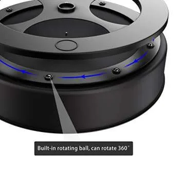 VAEHOLD Lazy Susan Stainless Steel Black Spice Rack Turntable for Pantry Cabinet - Decorative Trays Storage Containers Organizer for Kitchen Cabinet, Snacks, Bathroom (12 inches)