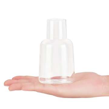 Mkono Propagation Vases for Plants, Set of 5 Small Glass Jar Planters for Hydroponic Cutting Flowers, Plant Station Bud Vases for Centerpieces Home Office Decor Gift