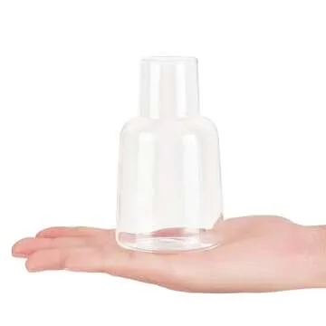 Mkono Propagation Vases for Plants, Set of 5 Small Glass Jar Planters for Hydroponic Cutting Flowers, Plant Station Bud Vases for Centerpieces Home Office Decor Gift