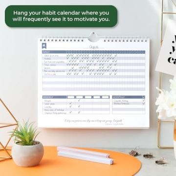 Clever Fox Habit Tracker Calendar for 2-Year Planning