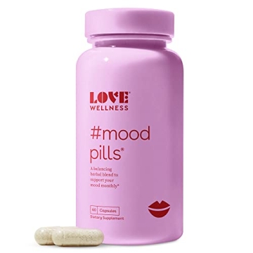 Love Wellness Mood Pill Supplement | Promotes a Happy Mood | Helps with PMS Hormones, Stress Relief,...
