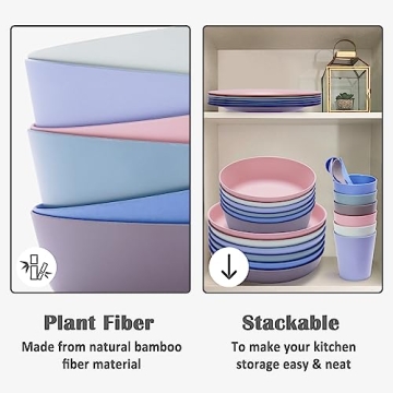 Durable Bamboo Kids Bowls - Safe Baby Feeding Set