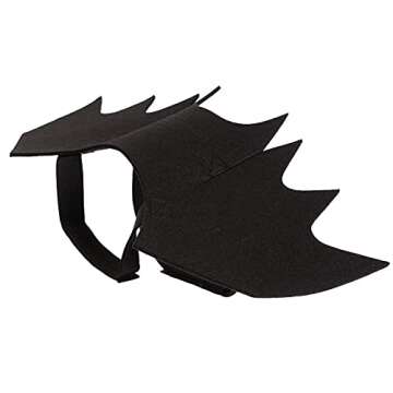Rypet Dog Bat Costume - Halloween Pet Costume Bat Wings Cosplay Dog Costume Cat Costume for Party M