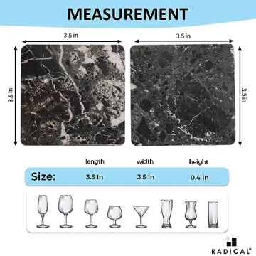 Elegant RADICALn Marble Coaster Plates for Every Occasion