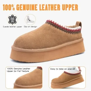 FITORY Women's Platform Slippers - Cozy Style for All Occasions