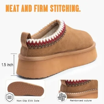 FITORY Women's Platform Slippers - Cozy Style for All Occasions