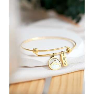 JOGDIAM Christian Gifts for Women Mustard Seed Bracelet Jewelry Birthday Gifts for Teenager Faith Religious Inspirational Spiritual Baptism Gifts for Women