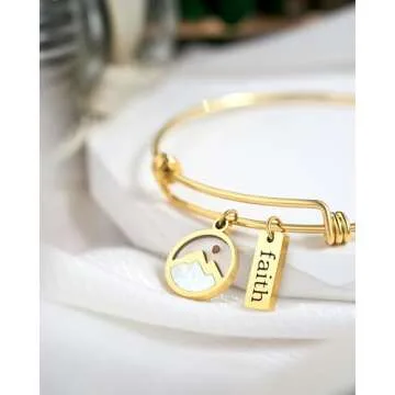 JOGDIAM Christian Gifts for Women Mustard Seed Bracelet Jewelry Birthday Gifts for Teenager Faith Religious Inspirational Spiritual Baptism Gifts for Women