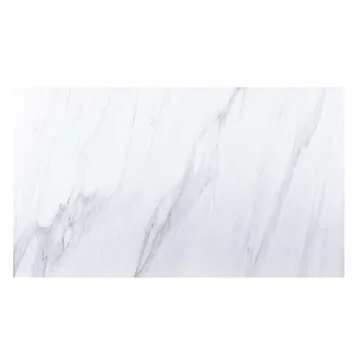 Acme Yabeina Dining Table in Marble Top and Gray Oak Finish