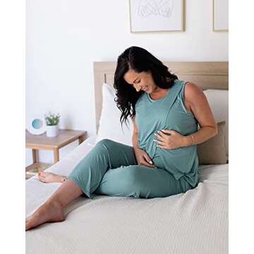 Kindred Bravely Tulip Hem Maternity Pajamas & Post Partum Lounge Sets For Women | Postpartum Pajamas...