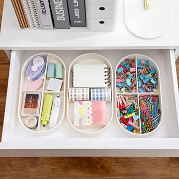 Yesesion Stackable Plastic Cord Organizer Box with Ties