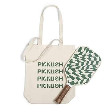 Picklish Pickleball Wavy Checks Paddle | Fiberglass Surface with High Grit and Spin, Extended Handle, 11mm, Comfort Grip, Luxury, Stylish, Performant Pickleball Rackets