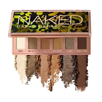 URBAN DECAY Naked Foxy Mini, Olive Neutral Eyeshadow Palette, Matte, Metallic, Shimmer & Glitter Fin...