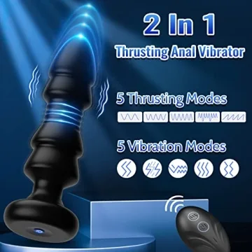 Thrusting Anal Vibrator - Remote Control & Versatile