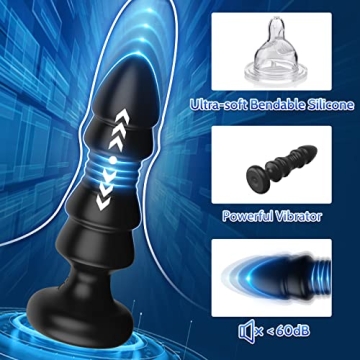 Thrusting Anal Vibrator - Remote Control & Versatile