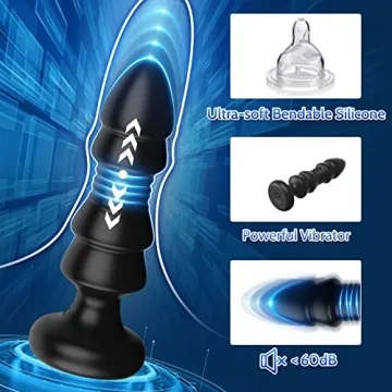 Thrusting Anal Vibrator - Remote Control & Versatile