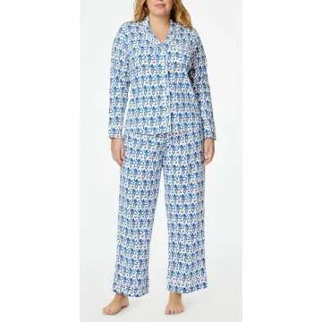Women Monkey Pajamas Lounge Set Soft Cute Pjs