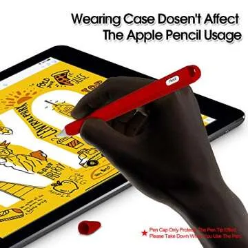 AWINNER Silicone Case Compatible with Apple MU8F2AM/A Pencil (2nd Generation) Holder Sleeve Skin Pocket Cover Accessories for iPad Pro (3rd Generation),Protective Nib Covers (Pink)