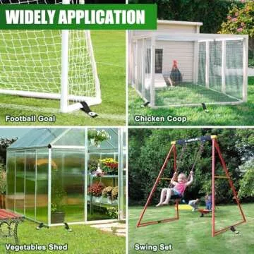 Eurmax USA Ground Anchors Screw in Trampoline Anchors High Wind Tent Stakes Heavy Duty Ground Stakes Trampoline Stakes Anchor Kit Set of 4 Bonus 4 Strong Belt (Silver)