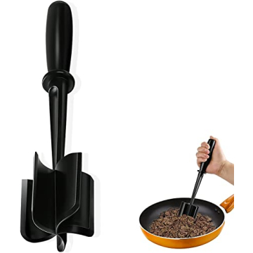 Versatile Meat Chopper & Masher - Heat Resistant Nylon Tool