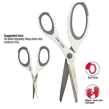SINGER Sewing and Detail Scissors Set - Comfortable Precision Cutting
