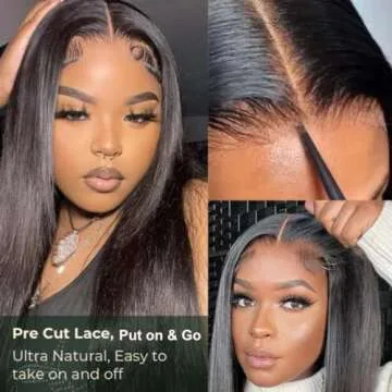 UNICE Body Wave 13X4 HD Lace Front Wigs Put on and Go Glueless Wig Human Hair Pre Plucked Pre Cut Pre Everything Frontal Wig Beginners Friendly 18 Inch