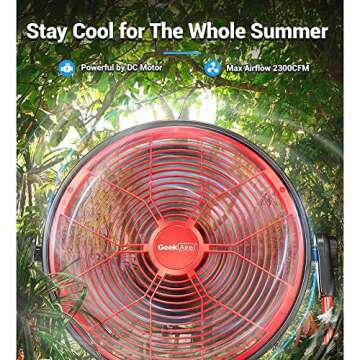 Geek Aire Wood Stove Fan, 3 Blades Wood Stove Fan Heat Powered