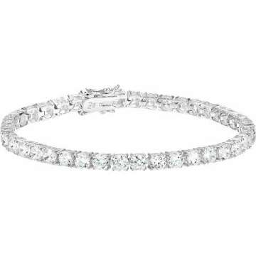 Sterling Silver Cubic Zirconia Tennis Bracelet