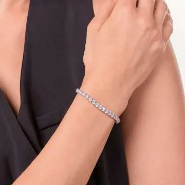 Sterling Silver Cubic Zirconia Tennis Bracelet