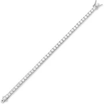 Sterling Silver Cubic Zirconia Tennis Bracelet